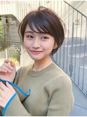 前髪あり/20代30代40代/ひし形レイヤーショートボブ/表参道