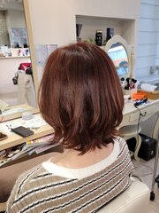 《HAIRZ》平田☆大人可愛い☆外はねレッドブラウン