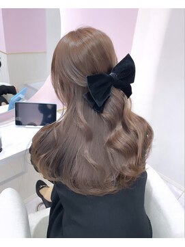 アディション 新宿(ADITION) 艶感ブリーチなしブラウンカラー