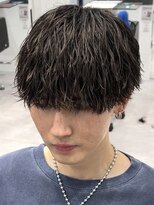 オーシャントーキョー 仙台(OCEAN TOKYO)&nbsp;縦落ちツイストスパイラルマッシュ黒髪刈り上げツーブロック