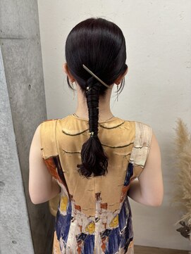 エフバイラブランシュ 大宮東口店(ef by La Blanche) 箔付きタイトヘアアレンジ/大宮東口タイトヘアアレンジ
