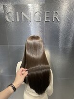 ジンジャー(GINGER) Gray natural brown × KeratinDF Lv6