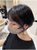 ショートボブインナーカラー
