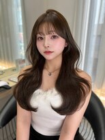 ボタン テンジン(VOTAN tenjin)&nbsp;[votanふうか]オリーブベージュ/顔周りカット/天神韓国ヘア