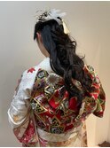 思い出に残る振袖/唯一無二のヘアセットスタイル