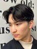 メンズカット(クイックスパ付)＋ニュアンスパーマ￥10,230#センターパート