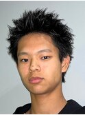 ビジネスショートメンズマッシュツイストパーマツーブロック
