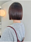 簡単スタイリング小顔ミニボブヘア