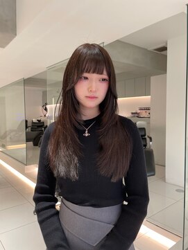 シー 立川(Si) ザクザクレイヤーカット×透明感チョコレートカラー