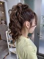 ディーバ 池袋東口(D.I.E.V.A)&nbsp;こなれ感満点！ボリュームカールポニーアレンジ【ヘアセット】