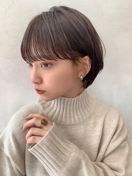 キミトヘアデザインアンドスパ(Kimito Hair design&spa) 丸みショート/髪質改善/艶カラー/30代/40代/ベージュ