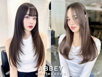 アビー(ABBEY)の写真/簡単スタイリングできまる!ABBEYの技術だから叶う上質ロング&ミディアム