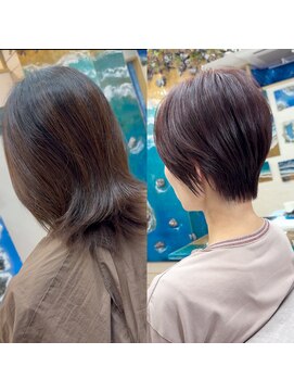 ラニハナクドウ(lanihana.kudo) #くびれショート#丸みショート#イルミナカラー