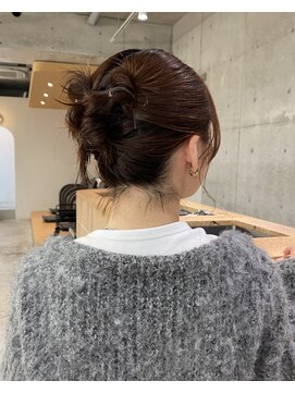 キーチェ 梅田中崎町(keych) 毛流れレイヤーカット/ミディアム/髪質改善/縮毛矯正