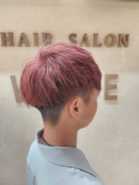 メンズサロン ウェーブ(men's salon WAVE) 【ブリーチ】マッシュ/ピンク