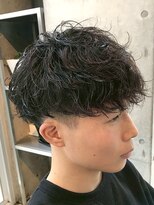 デプト(DEPT.) ツイストスパイラルパーマメンズマッシュシャドウパーマ佐賀眉毛