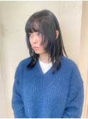 ◆こなれ感ある顔まわりウルフ/ロングヘア