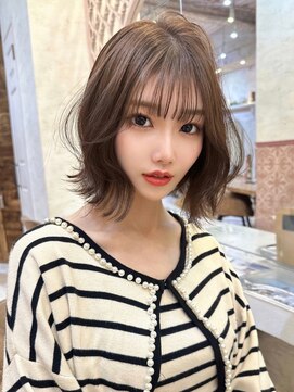 ロンドローズ 名古屋(Lond damaskRose) ダブルカラー ブリーチ 名駅 韓国 ボブ 髪質改善 縮毛矯正 1010