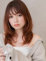 カバーヘア ブリス 北浦和(COVER HAIR bliss)&nbsp;コーラルピンクチェリーレッドレイヤーロングX北浦和10代20代