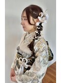 成人式/卒業式/ヘアアレンジ/ヘアセット/お呼ばれヘア/着物ヘア