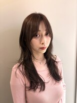 サンプラス(san+)&nbsp;【マユコ】バタフライレイヤーカットハッシュカットベージュ