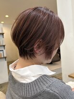 ディフィー 梅田(Defi) くびれショート×ブリーチなし白髪ぼかし