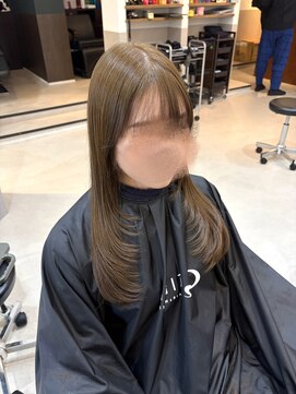 シエル 大名店(CIEL) ブリーチなしWカラーでつくるオリーブベージュ