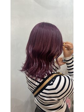エイト プラット 渋谷2号店(EIGHT plat) ピンクラベンダー　ブリーチカラー　5/8