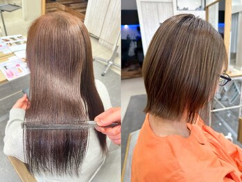 プログレス フレスポ富沢店(PROGRESS)の写真/【世界初認証オーガニックカラー】天然由来92%ヴィラロドラで叶う透明感とやわらかなツヤの上質カラー*