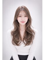 エートス(ethos)&nbsp;三好市美容室 韓国風くびれレイヤー×ミルクティーグレージュ