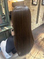 モナン(monan)&nbsp;ロングレイヤー透明感ココアブラウンミルクブラウングレージュ