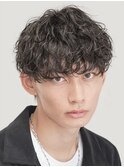 渋谷メンズパーマルーズパーマシャドウパーマッシュウルフゆるめ