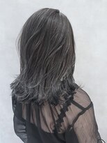 ムウ 難波(MOU)&nbsp;ハッシュカットフルバング似合わせカットレッドブラウン20代30代