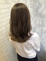 【Zina CENTRAL】イメチェン毛先パーマ耳かけ×フォギーベージュ