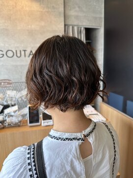 グータン(GOUTAN) ルーズパーマ×ミニボブ