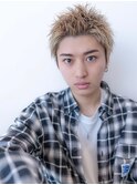 スパイキーショート/束間ツーブロックマッシュ/スパイラルパーマ