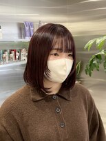 ゼスト 八王子店(ZEST)&nbsp;レッドブラウン/暖色カラー/顔周りレイヤー【藤野はるひ】