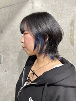 カリーナコークス 原宿 渋谷(Carina COKETH) ウルフカット/インナーカラー（ブルー）ダブルカラー