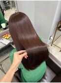 イメチェンハッシュカットフルバング似合わせレッドブラウン
