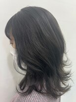 インパークス 江古田店(hair stage INPARKS)&nbsp;コテ巻き/外ハネ/イルミナカラー/ダークシルバー［江古田］