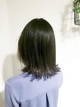 ローグ ヘアー 金町店(Rogue HAIR) 20代30代40代◎ローグ(TAKA)切りっぱなしボブ美髪オリーブグレー