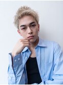 メンズスパイキーショート刈り上げ短髪ハイトーン