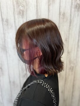 アイズ 本厚木(AIZU) イヤリングカラー　ボルドー