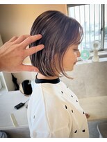 アスラン(ASLAN)&nbsp;【aslan】ボブ/バレイヤージュ/ハイライト/ミルクティーカラー