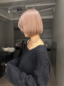 シーンヨコハマ 横浜店(SCENE yokohama) ころっとボブ×ピンクミルクティー