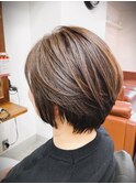 白髪ぼかし30代40代50代60代伊丹大人ショート大人ボブ