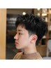 黒髪が格好いい高校生ヘア￥4675（似合う眉毛カット付）