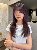 トレンドスタイルx髪質改善xワインレッドカラー