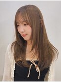 シャギーレイヤーベージュカラー