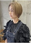 【RENA】ハンサムショート_ハニーベージュ